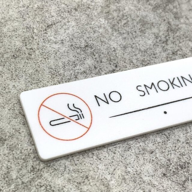 送料無料】 NO SMOKING サインプレート 禁煙サイン ドアサイン