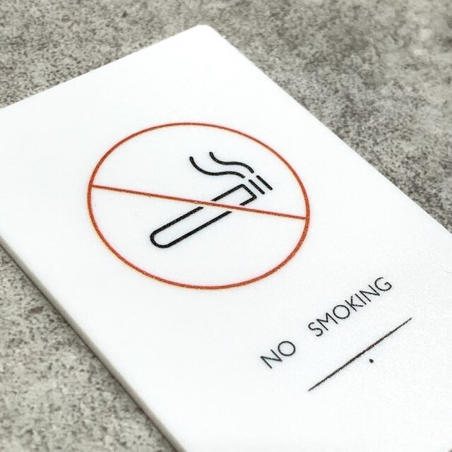 送料無料】 NO SMOKING サインプレート 禁煙サイン ドアサイン