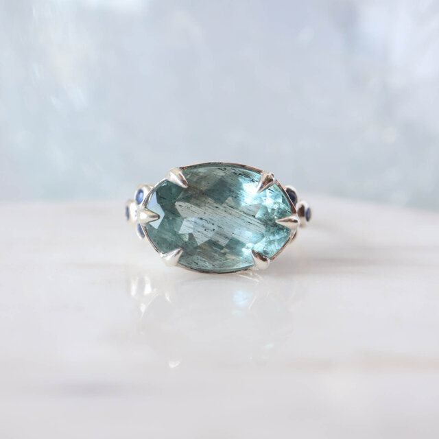 Moss Aquamarine モスアクアマリン＆サファイア リング | iichi 日々の