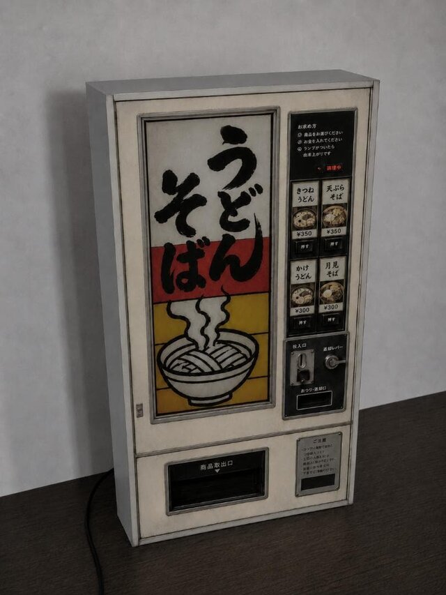 オーダー無料】うどん そば 自動販売機 食堂 レストラン 屋台 昭和