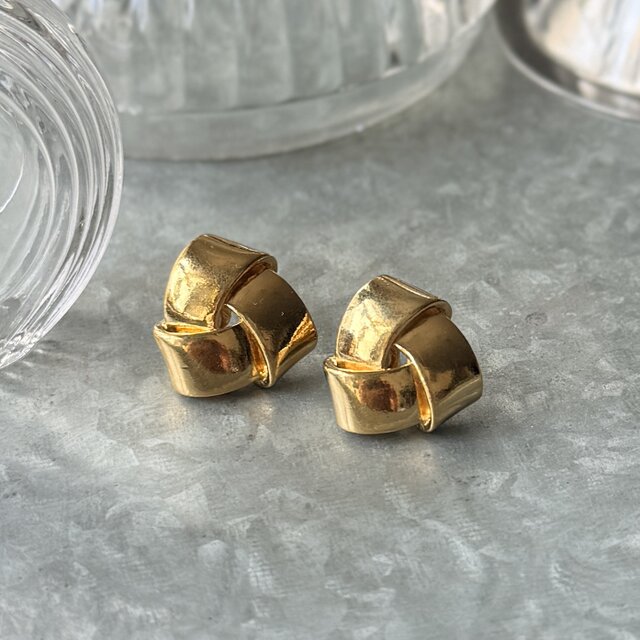 PA519-【 AVON 】エイボン・ヴィンテージピアス 1980's Gold-tone