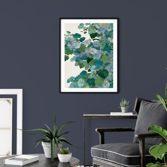 ボタニカル【初夏に溶け込む朝顔 タイプB】植物画 水彩画 絵画