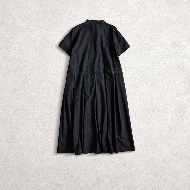 【OZZ ONESTE】ゴスロリ系 スタンドカラー 半袖カットソー ブラック キリッと可愛い❤︎スタンドカラーワンピース 半袖 ブラック No.283