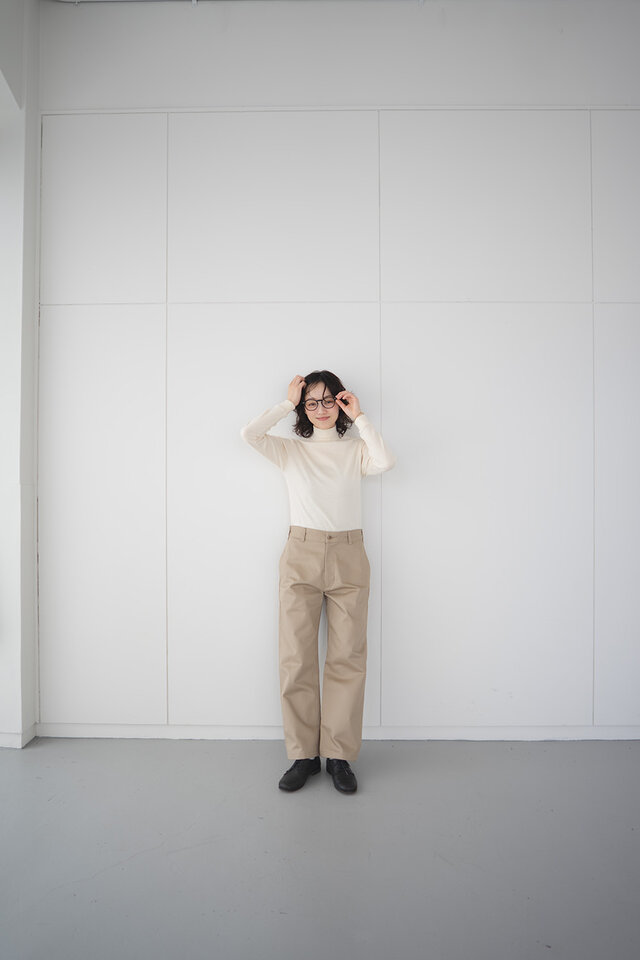 chino pants/straight/beige | iichi 日々の暮らしを心地よくする