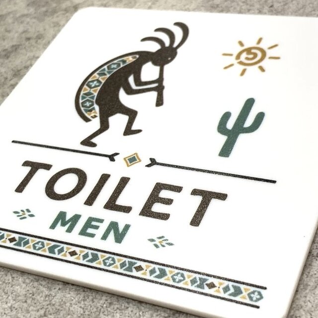 送料無料】 TOILET サインプレート ココペリ トイレサイン WOMEN MEN