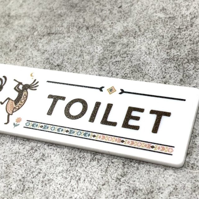 送料無料】 TOILET サインプレート ココペリ 2サイズ展開 トイレサイン
