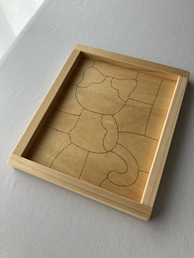 木製パズル猫 | iichi 日々の暮らしを心地よくするハンドメイドや