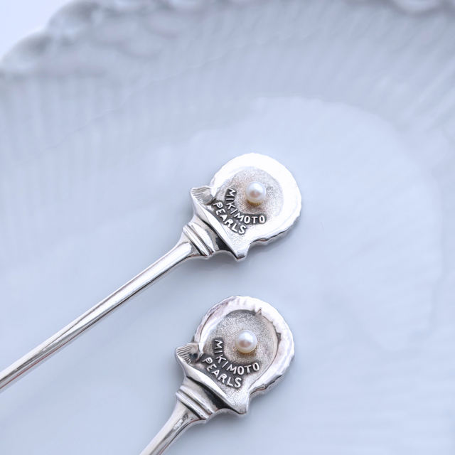2本セット ｜ MIKIMOTO PEARLS ｜ミキモト 御木本 真珠 スプーン