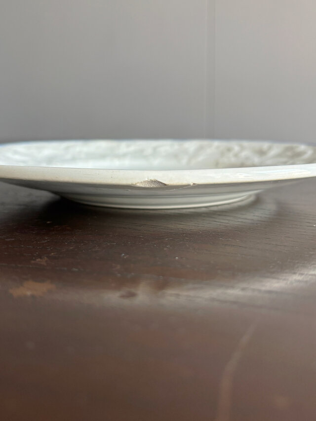 Creil & Montereau クレイユモントロー レリーフ 平皿 フランス