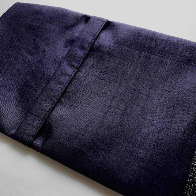 古布ブックカバー（文庫用・焦茶） | iichi 日々の暮らしを心地よく