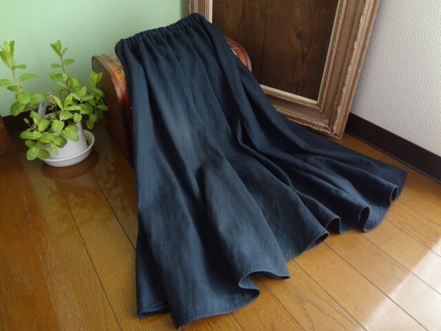 ダブルガーゼのフレアスカートの画像1枚目