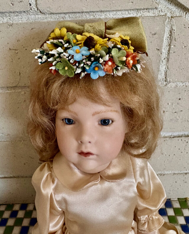 布花のドールのヘッドドレス C-5 | iichi 日々の暮らしを心地よくする