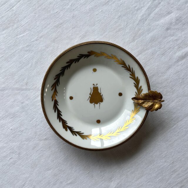 リモージュ ポーセレンBHヴァンセンヌ ゴールドフレーム Limoges 花柄