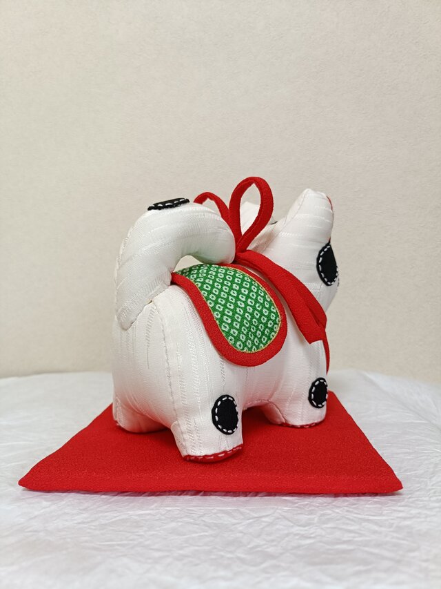 張子犬 BIYO 〘水廉〙前掛けと鞍(お祝い) オーダーメイド | iichi 日々