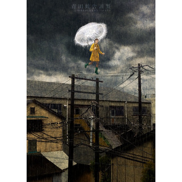オルガ・グレチナMelancholyR211/250 シルク版画 61×91cm 海月傘 : ジクレー版画 ／ Jellyfish umbrella : Giclee Print | iichi