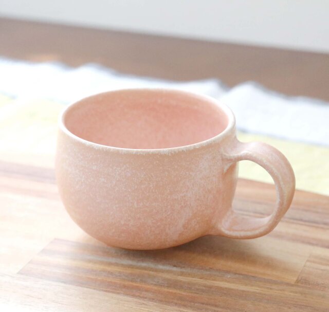 桜花窯変釉のころんと丸いマグカップ Largeサイズ | iichi 日々の