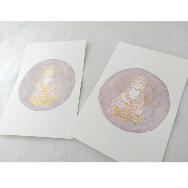仏像版画 水絵 阿弥陀如来 | iichi 日々の暮らしを心地よくする