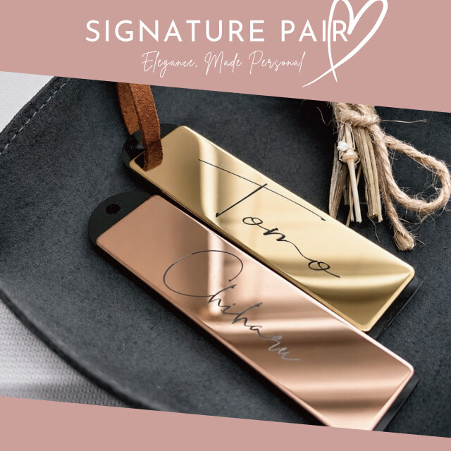 THE PAIR COLLECTION｜ペア キーホルダー 名入れ ステンレス 名前入り