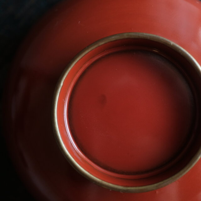 豪快な麒麟◇古輪島塗 麒麟文沈金小椀 古漆器 骨董/antiques 古美術
