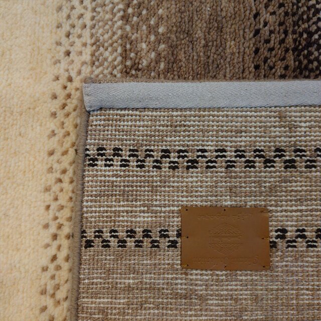 ハンドメイド 夏はさらさら 新商品 ゆるギャッベ ラグ 200x136㎝ 天然