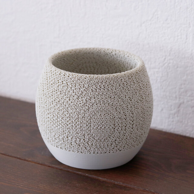 新品未使用 福村龍太 銀彩 白日 hakujitu 鉢 花器 植木鉢 植木鉢 白