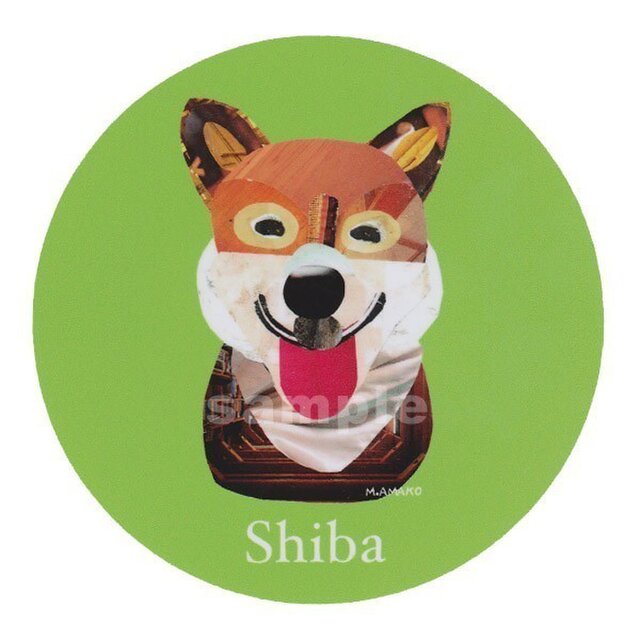 柴犬《犬種名ステッカー/小型犬》の画像1枚目