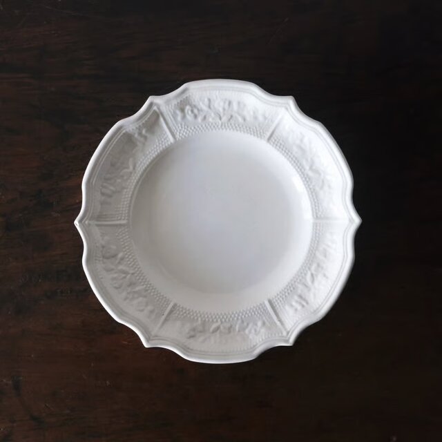 Rambervillers ランヴェルヴィレ レリーフ 平皿 フランス アンティーク