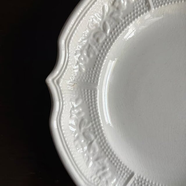Rambervillers ランヴェルヴィレ レリーフ 平皿 フランス アンティーク