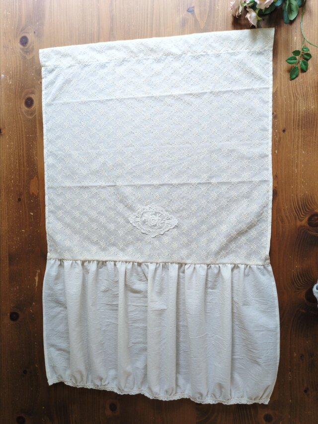 Vintage LECIEN ― 薔薇のアンティーク調カフェカーテン | iichi 日々の