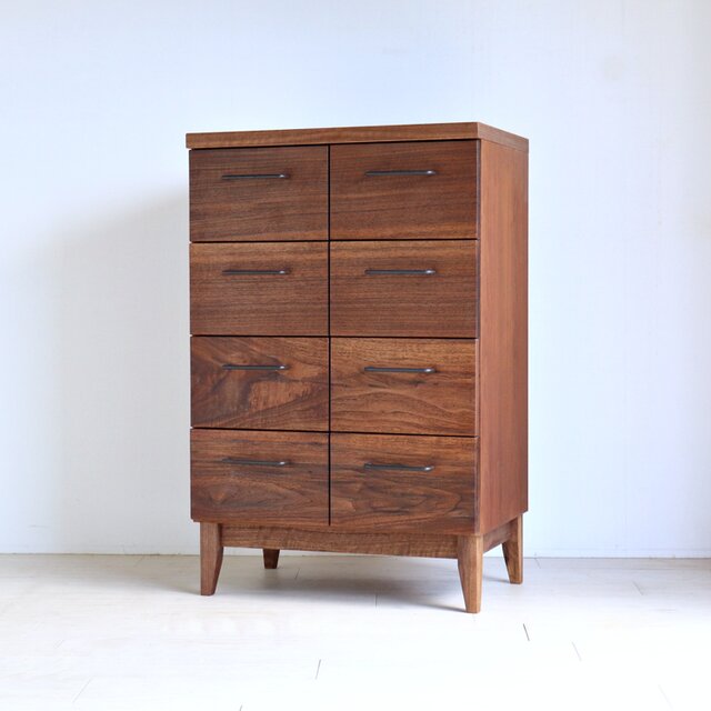 即納】幅60cm Drawer's 引き出し収納 タンス ウォルナット DR60-3-W