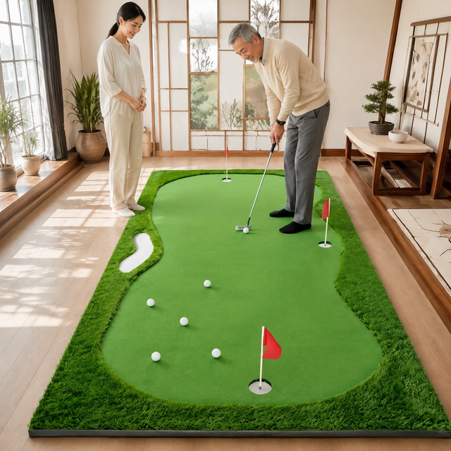 練習と暮らしをつなぐ2WAY室内ゴルフパターマット｜サイズ・変形