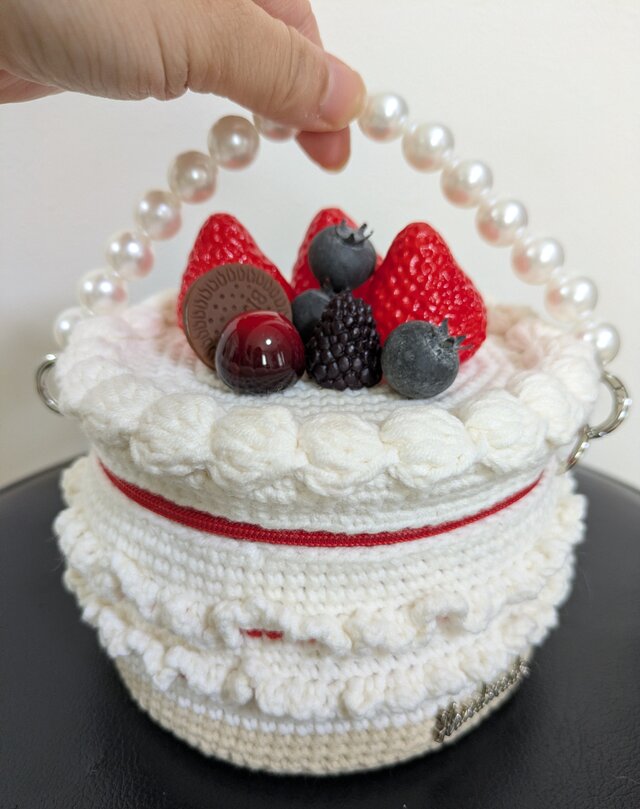 ♡7*ハンドメイド☆メイクBOX☆小物入れ☆ホールケーキ☆いちご