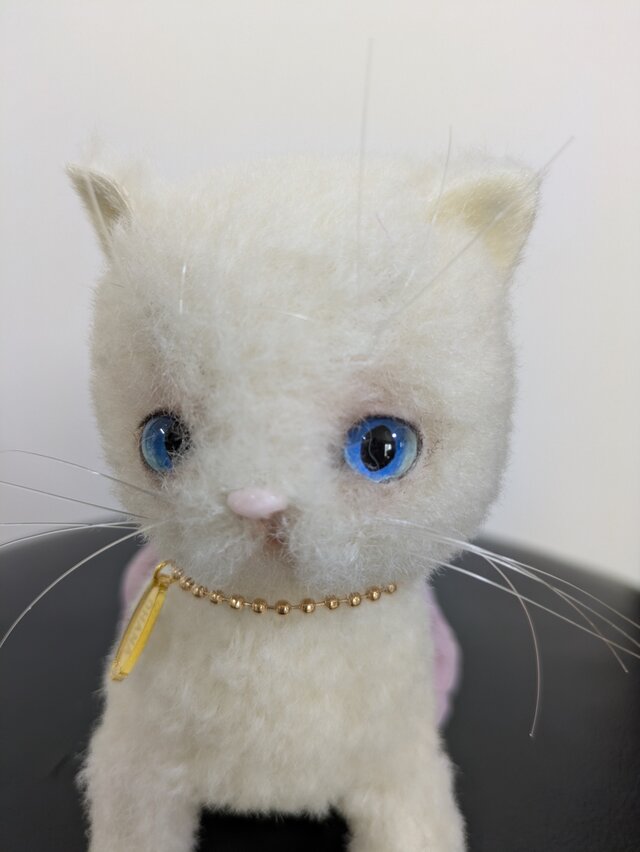 ハンドメイド☆ぬいぐるみ☆子猫ちゃんとドロワーズ☆スモークピンク