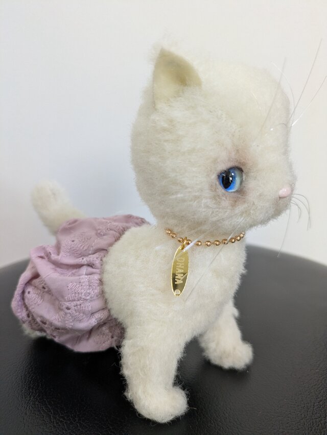 ハンドメイド☆ぬいぐるみ☆子猫ちゃんとドロワーズ☆スモークピンク