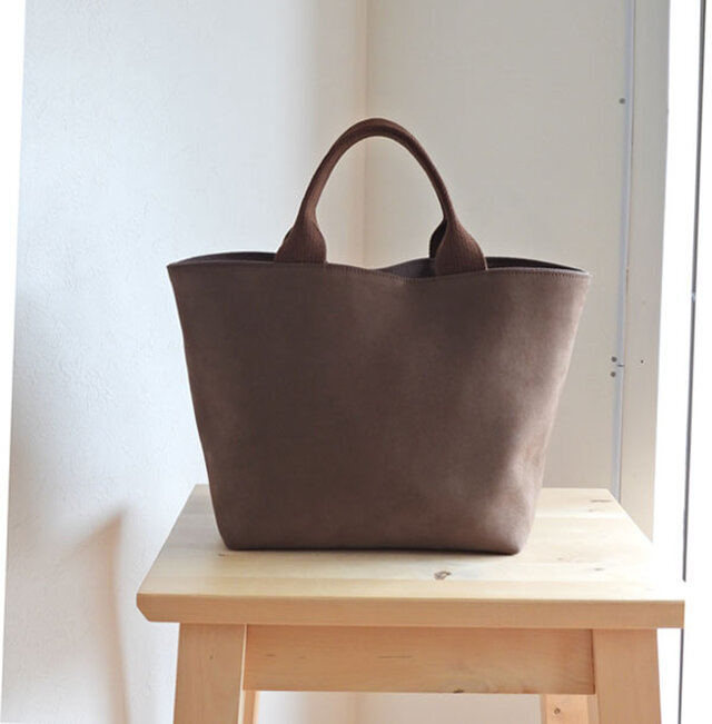 PORTER ヌバックレザー トートバッグ チョコレートブラウン 牛革