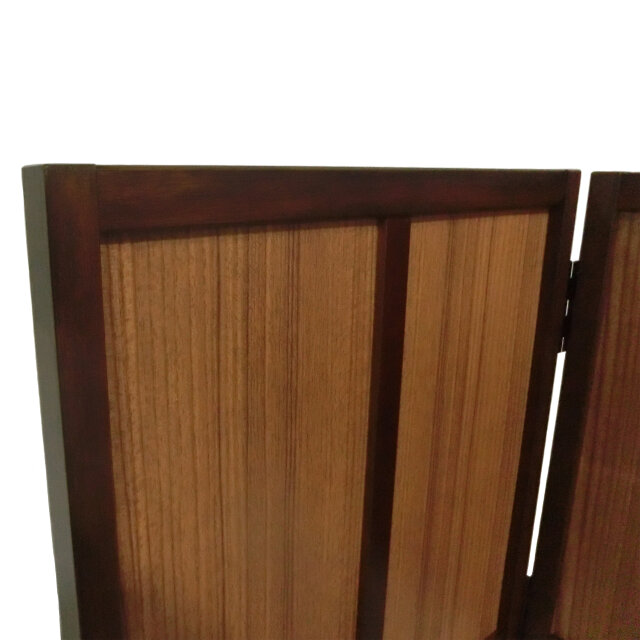 卓上折畳み衝立 2連和屏風 ミニ 屏風 木目調メラミン板 W35x2 H42