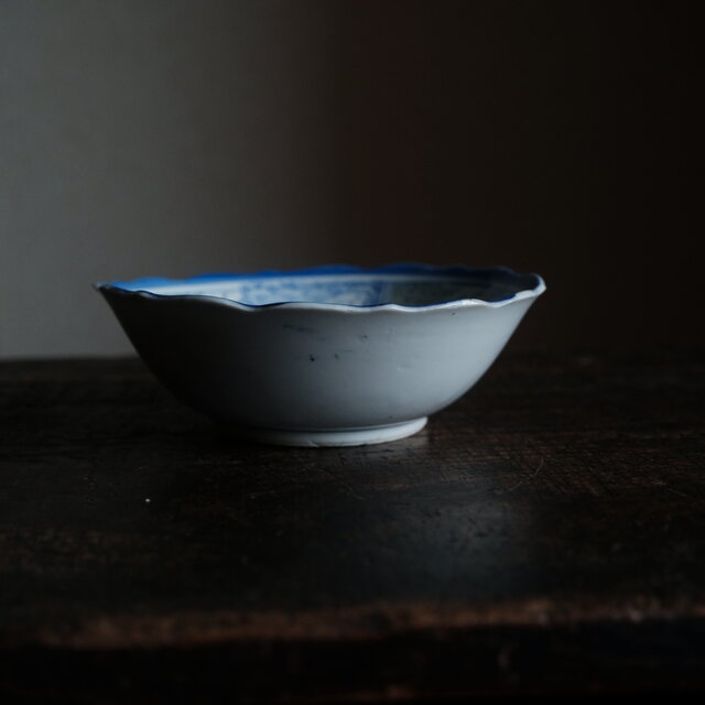 千鳥に風景◇花と蝶々 時代物 松文印判金彩膾皿 骨董・antiques 古民家