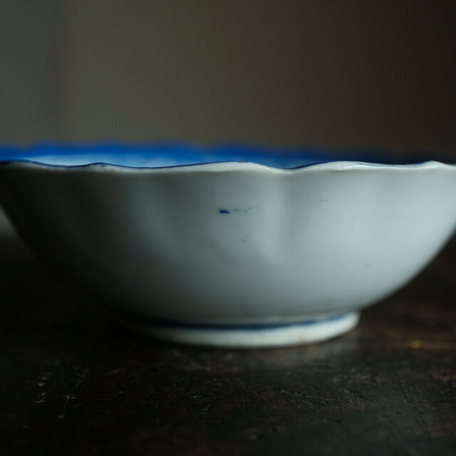 千鳥に風景◇花と蝶々。時代物 松文印判金彩膾皿 骨董・antiques 古
