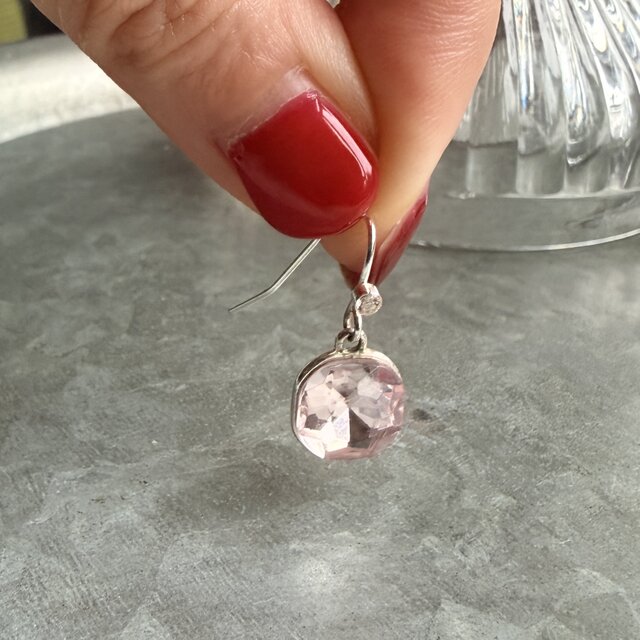 PA528-【 AVON 】エイボン・ヴィンテージピアス 1980-90's Light Pink