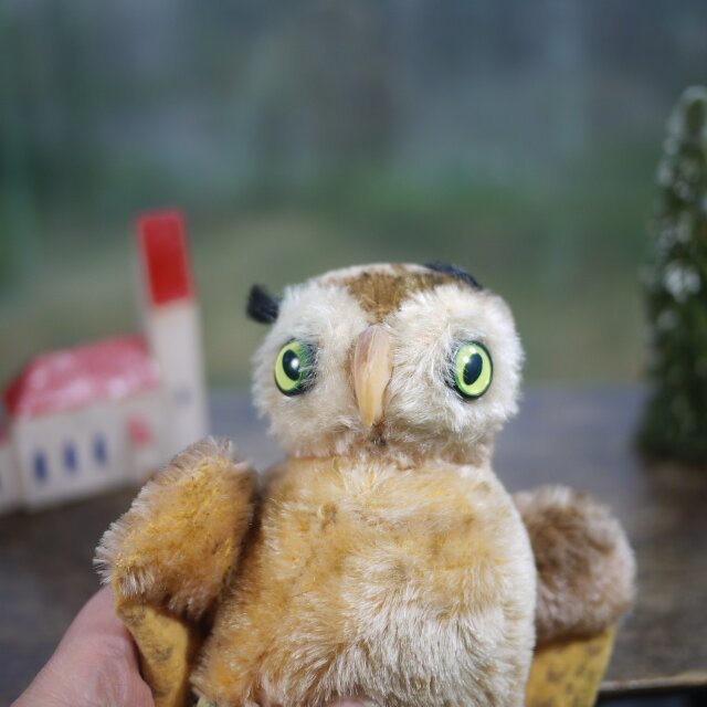 シュタイフ★Hand-Owl Wittie★フクロウのハンドパペット/アウル シュタイフ☆Hand-Owl Wittie☆フクロウのハンドパペット/アウル
