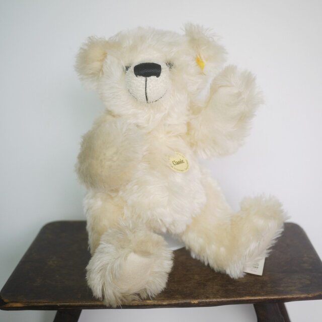 シュタイフ オフホワイトのテディベア STEIFF Classicドイツ