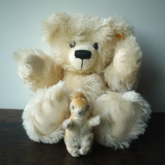 シュタイフ オフホワイトのテディベア STEIFF Classicドイツ