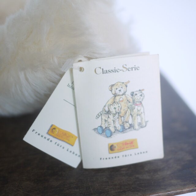 シュタイフ オフホワイトのテディベア STEIFF Classicドイツ