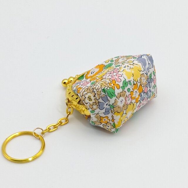 リバティ ミニがま口キーホルダー 5cm口金 アクセサリーケース コイン