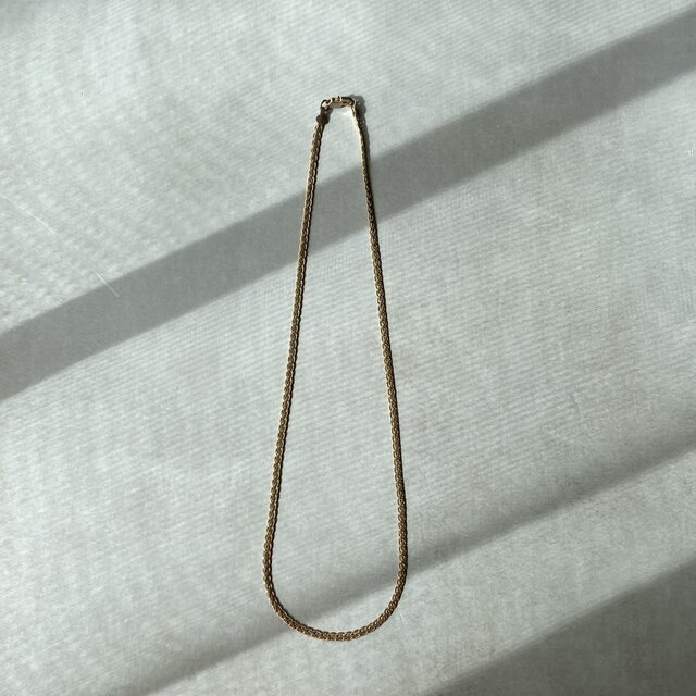 Vintage 90s-00s USA retro gold tone design chain necklace | iichi