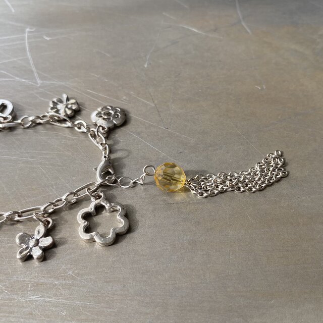 Vintage 80s-90s USA retro lucky charm silver tone bracelet | iichi
