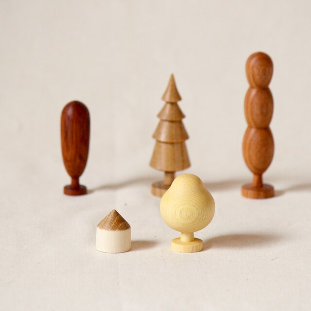木の置物 カラフル秋 5点セット 期間限定 | iichi 日々の暮らしを