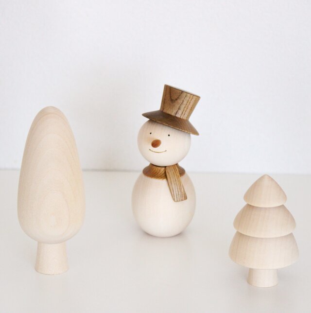 雪だるまとツリー クリスマスオブジェ 大きいサイズ | iichi 日々の