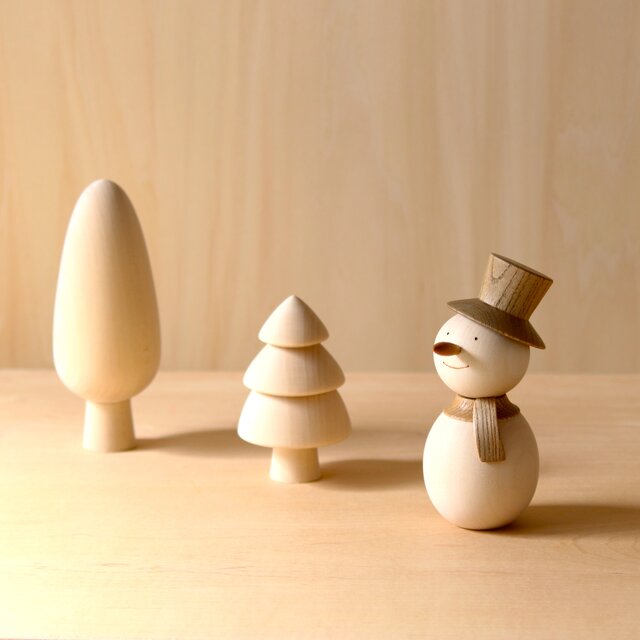 雪だるまとツリー クリスマスオブジェ 大きいサイズ | iichi 日々の
