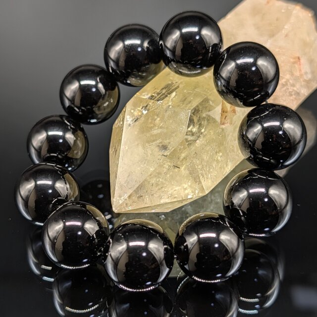 パワーストーン】モリオン(黒水晶) 18mm ブレスレット 【強力守護